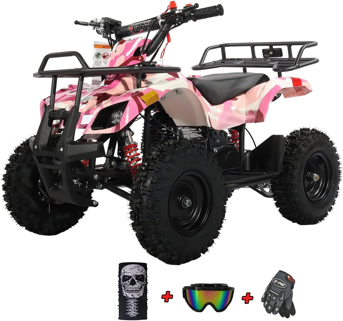 X-Pro Brand New Eagle 40cc Gas Mini ATV for Kids with Pull Start 4 Stroke Disc Brake 6" Tires