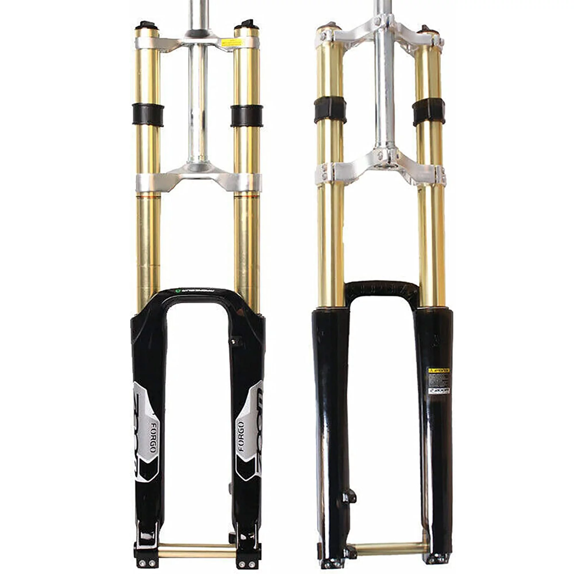 BUCKLOS 26 27.5 29 MTB Bike Suspension Fork 180mm Travel, Bicycle Magnesium Alloy Downhill Forks 20mm Axle, 1-1/8" Threadless Mountain Bikes Fork
