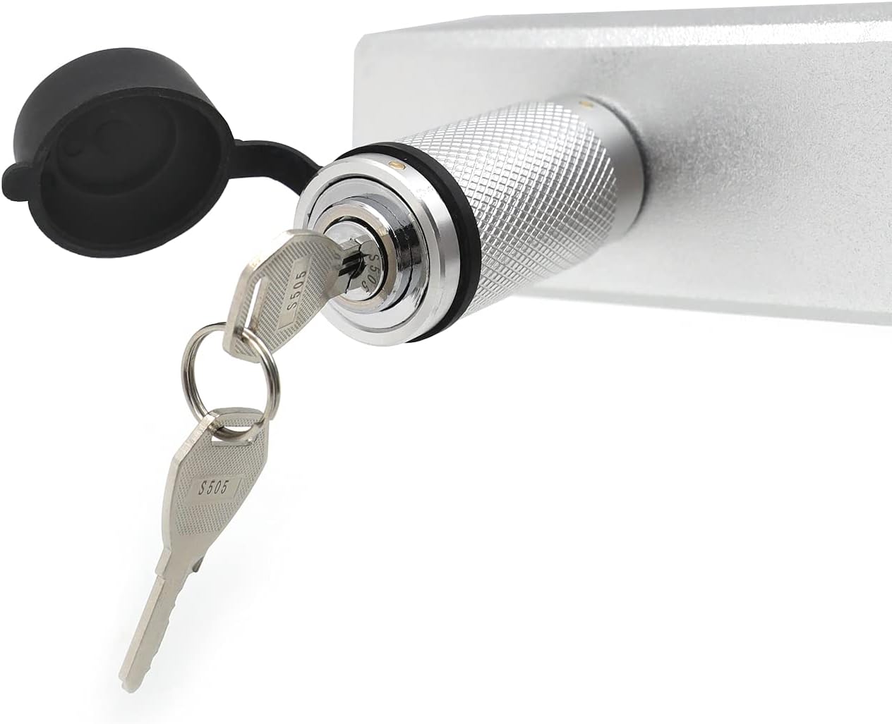 HTTMT- 2 Trailer Receiver Truck RV 6 Drop Adjustable Aluminum Tow Ball Hitch w/ Lock Key [P/N: ET-CAR-FIX009-SR]