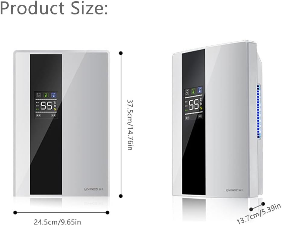2.2l Dehumidifier Moisture Absorber Home Dehumidifier Basement Moisture Absorber Mute Remote Control Timing External Water Pipe Led Display Humidity