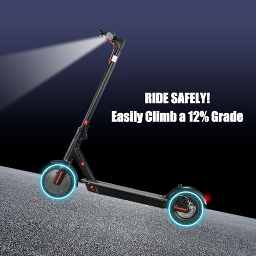 Electric Scooter Adults, Foldable 8.5" Tires E Scooter for Adults, 19 Mph, 350W Motor Fast Cooter