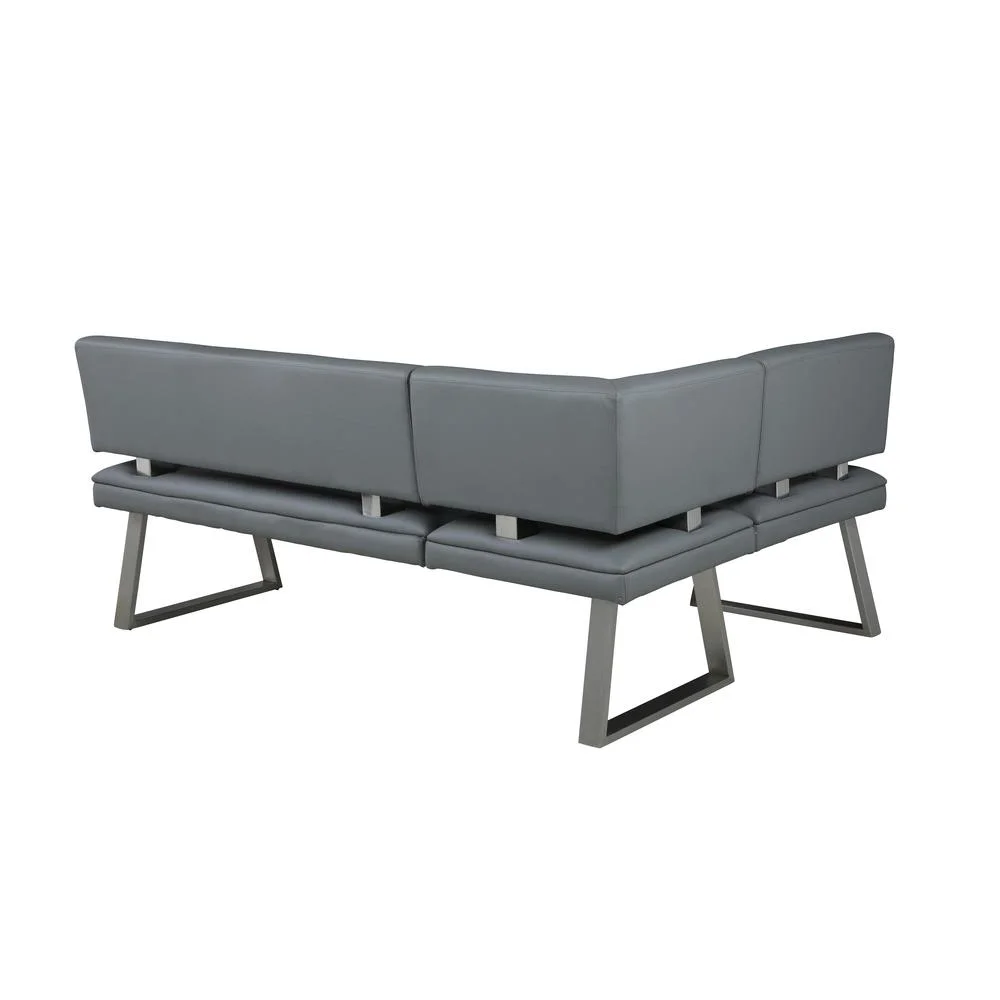 Tufted Reversible Nook in Gray