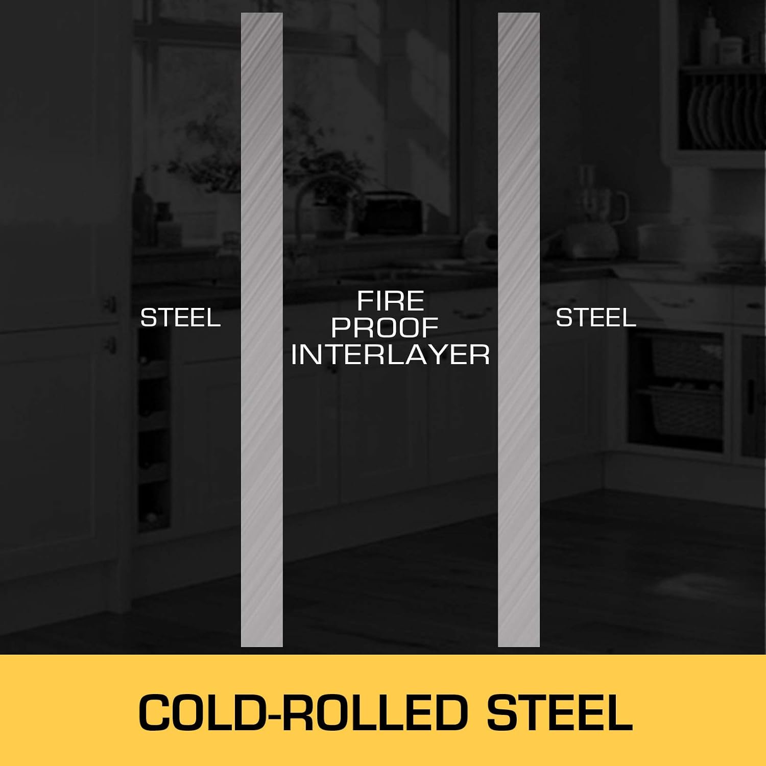Mophorn Flammable Cabinet 18 x 18 x 35, Galvanized Steel Safety Cabinet, Adjustable Shelf Flammable Storage Cabinet