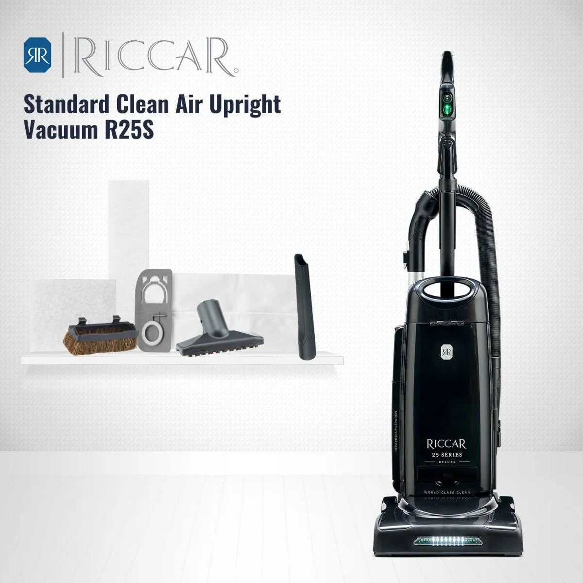 Riccar R25S Standard Clean Air Upright Vacuum