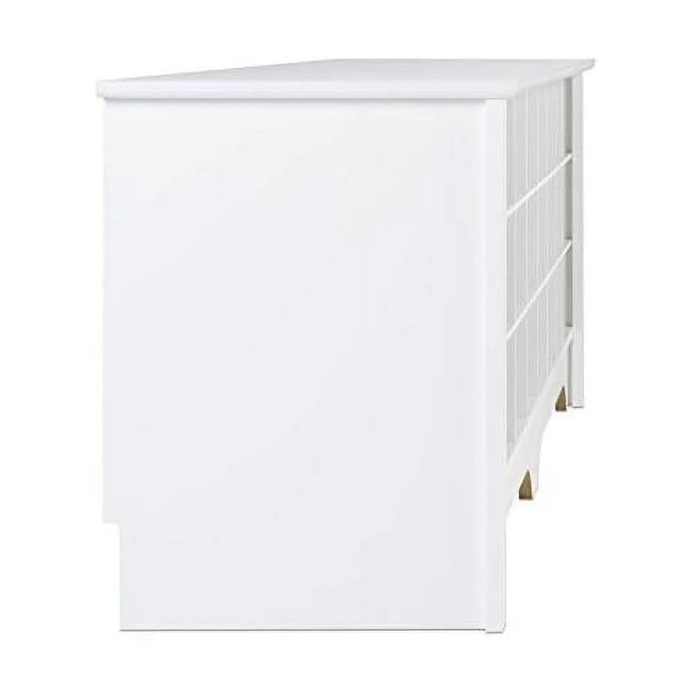 Wide 24-Pair Shoe Cubby Bench, Shoe Rack, Shoe Storage For Entryway, Mudroom, Hallway, Closet And Garage, White