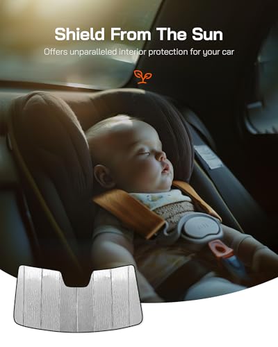 Window Sun Shade for 2011-2020 Toyota Sienna, Premium Folding Sunshade（Full Set