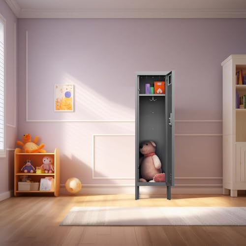 Metal Locker with 5 Doors,Lockers for Employees,66'' Steel Storage Locker for School,Gym, Office, Office,Garage