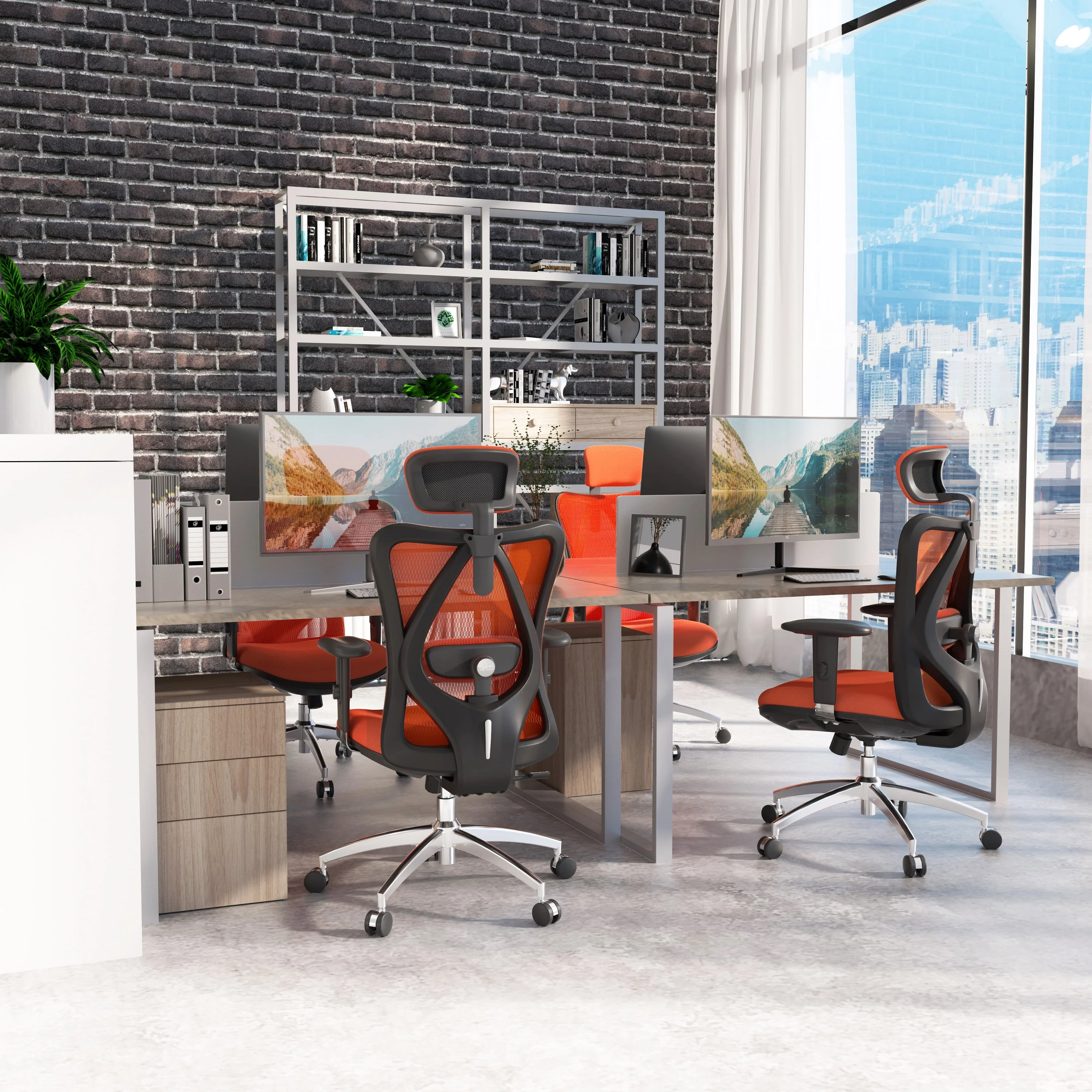 SIHOO Ergonomic Office Chair, Mesh Computer Desk Chair with Adjustable Lumbar Support, High Back chair for big and tall, Black