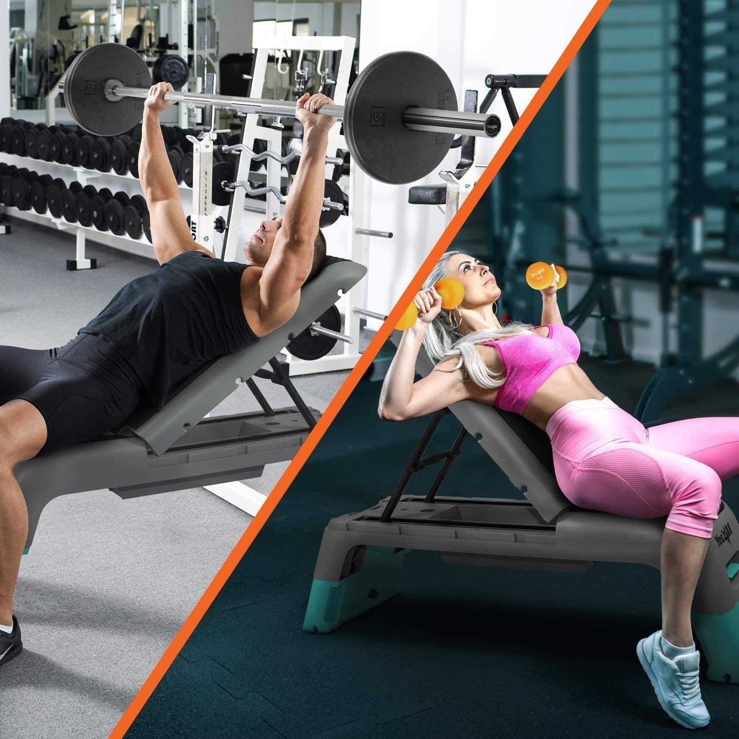 Yes4all Multifunctional Fitness Aerobic Step Platform/Aerobic Deck - Sports Supplies Online Store