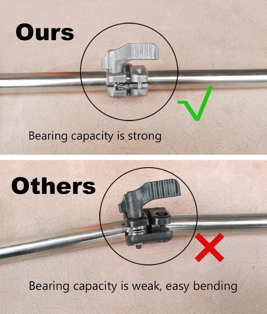 Ouronehome 60 Snake Tongs Professional Collapsible Reptile Catcher Stick Rattlesnake Grabber Pick-up Handling Tool