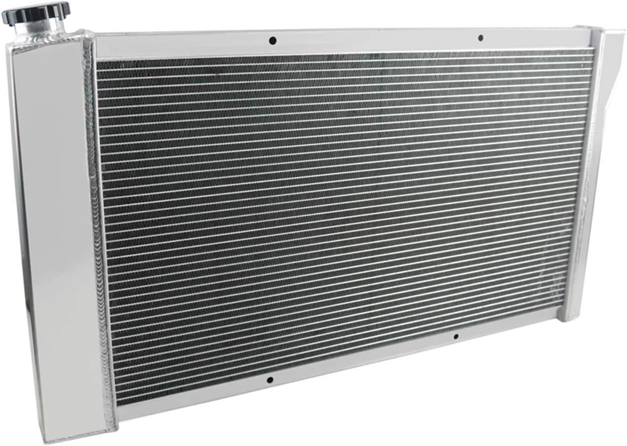 OzCoolingParts 4 Row Aluminum Radiator + 2 x 12" Fan w/Shroud for 1967-1972 68 69 70 71 Chevy C10 C20 K10 K20 K30 Pickup Trucks and GMC More Models