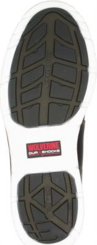 Wolverine I-90 DuraShocks Moc-Toe CarbonMAX 6" Work Boot Men Black/White - Curated Treasures Market
