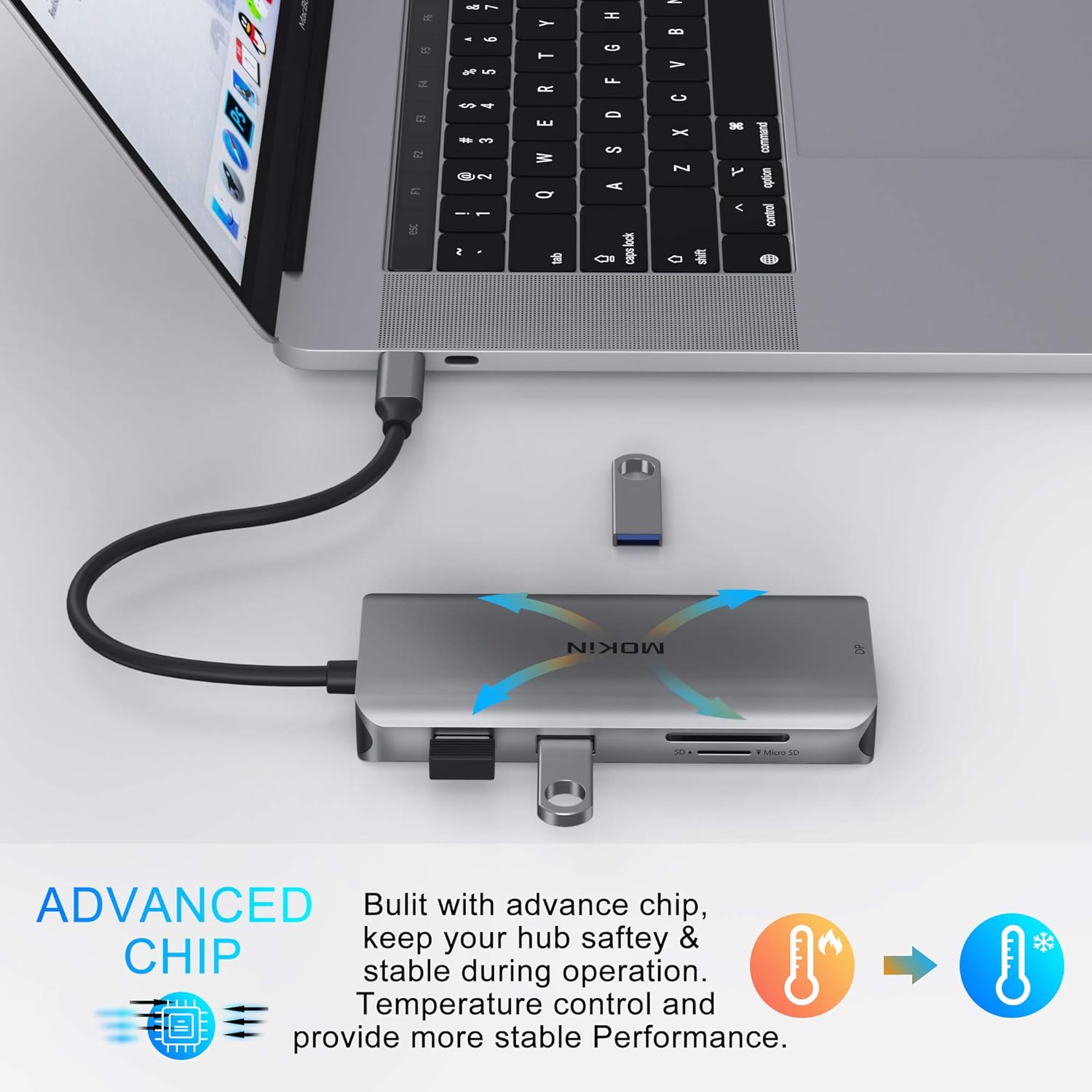 Docking Station, USB C Adapter Dual HDMI, 9 in 1 Triple Display Multiport Adapter Dongle with 2 HDMI 4K, DisplayPort, 3 USB, 100W PD