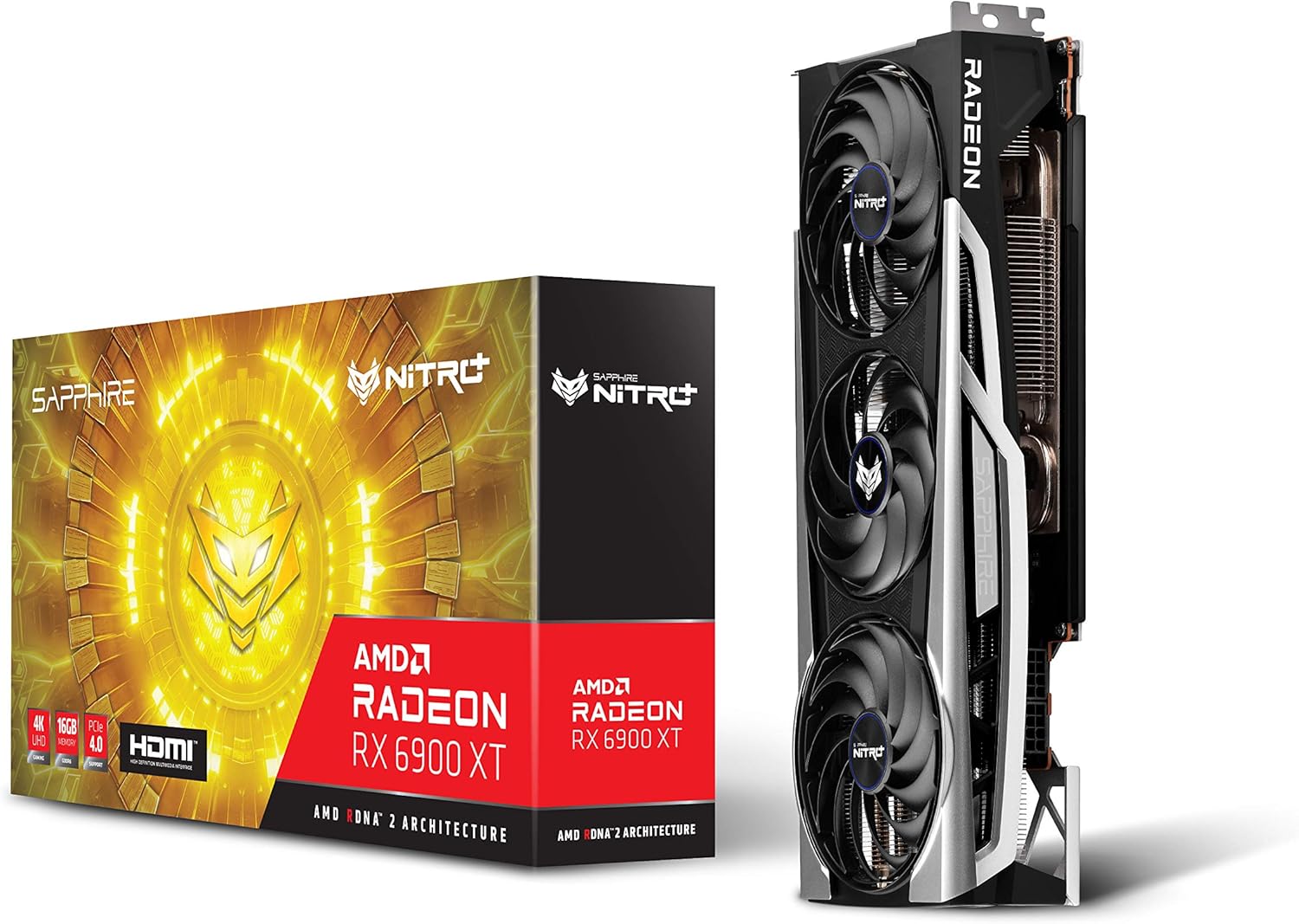 Sapphire Technology 11308-01-20G Nitro+ AMD Radeon RX 6900 XT PCIe 4.0 Gaming Graphics Card with 16GB GDDR6