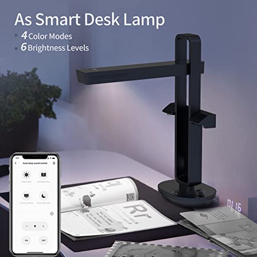 CZUR Aura Pro Book & Document Scanner,Capture A3 & A4, Auto-Flatten & Deskew Powered by AI Technology, Foldable & Portable