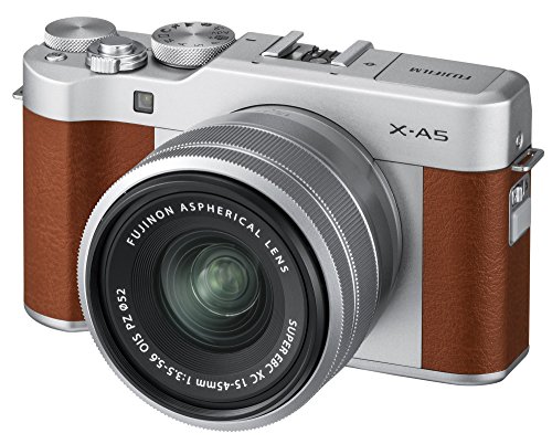 Fujifilm X-A5 Mirrorless Digital Camera w/XC15-45mmF3.5-5.6 OIS PZ Lens - Silver