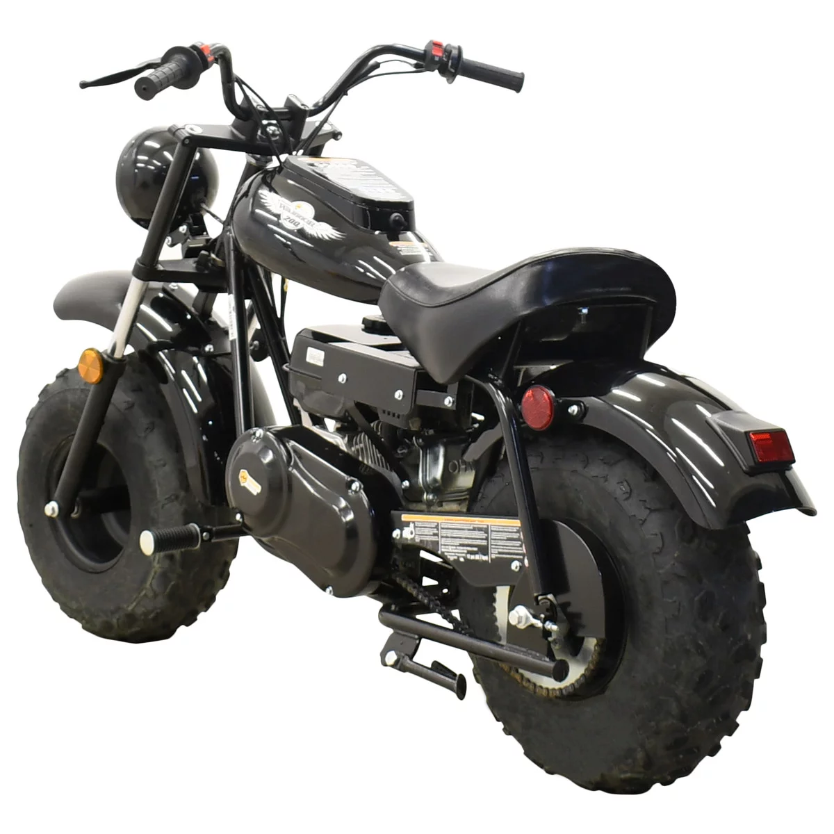Massimo Mini Bike 200 | 4 Stroke 6.5HP Gas Powered (Motorcycle) (Black) - Radiant Selections