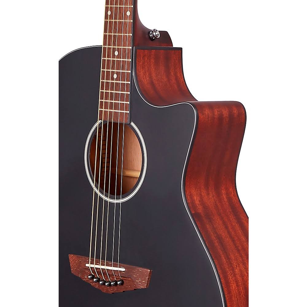 D&Angelico Premier Series Gramercy CS Cutaway Orchestra Acoustic-Electric Guitar Matte Black