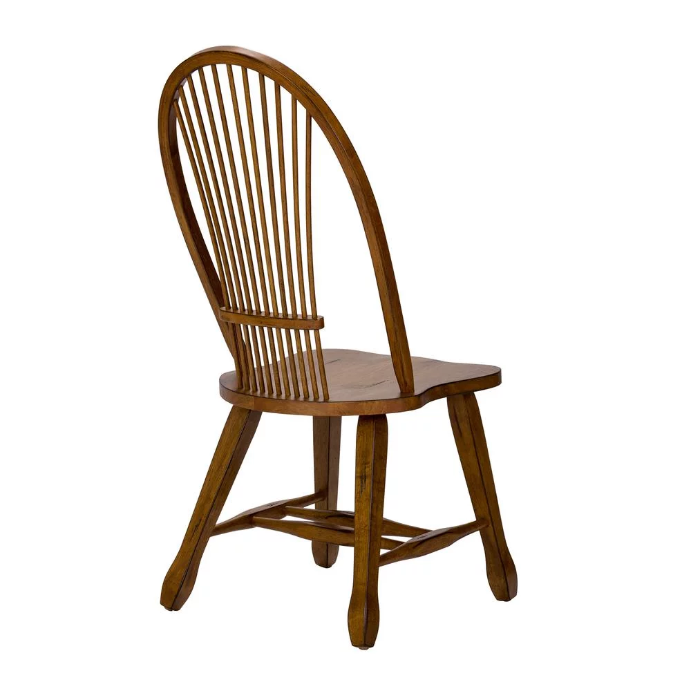 Liberty Furniture Sheaf Back Side Chair - Oak-Set of 2 Traditional Brown