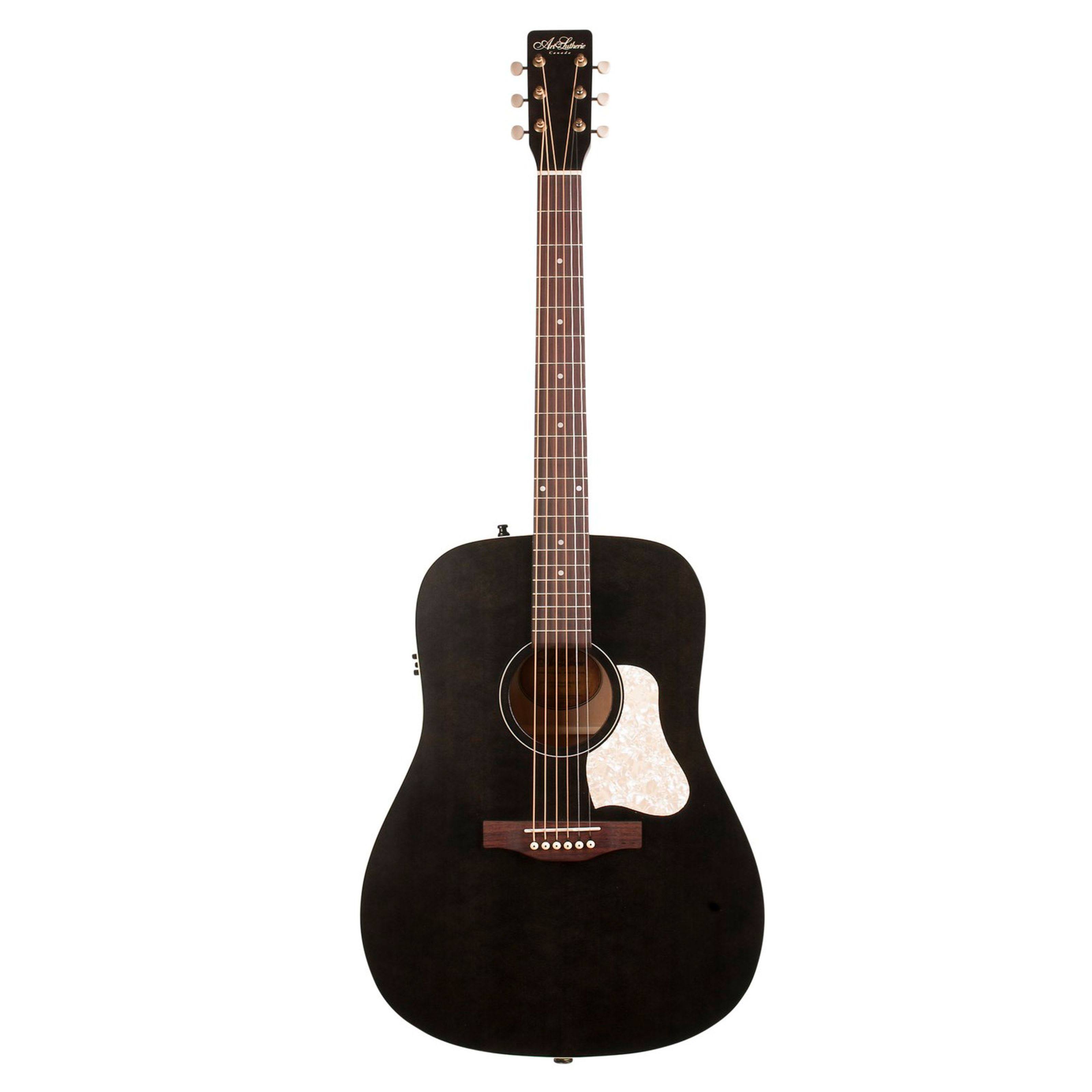 Art u0026 Lutherie Americana Dreadnought Acoustic Electric Guitar Faded Black