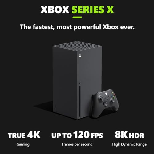 Xbox Series X 1TB SSD Console - Includes Xbox Wireless Controller - Up to 120 frames per second - 16 GB RAM - 1 TB SSD Storage