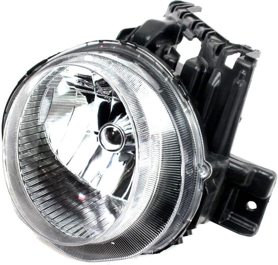 Evan-Fischer Headlight Set Compatible with 2011-2014 Nissan Juke Left Driver and Right Passenger Side Halogen With bulb(s)