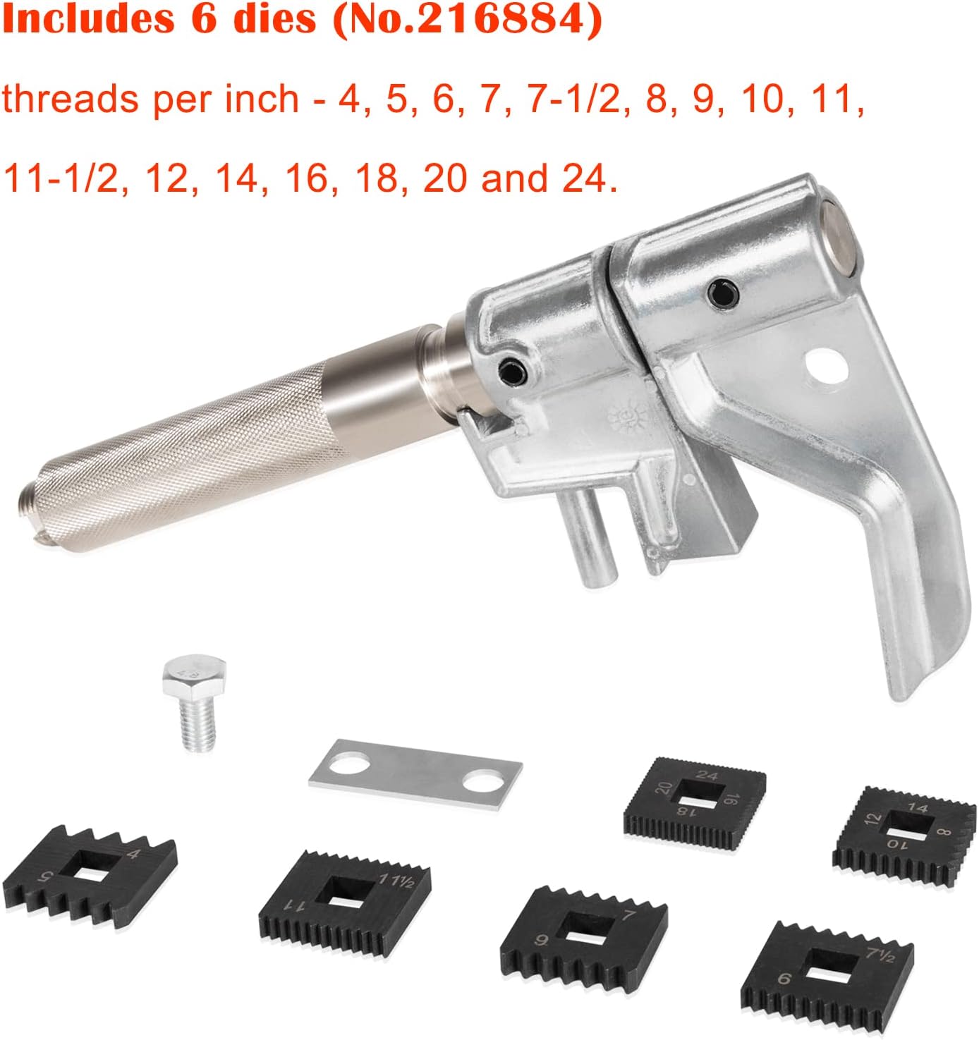Camoo 7402 Universal Outside Thread Chaser Thread Repair Tool & 202817 Metric Die Set Replace to OTC 7402, 202817