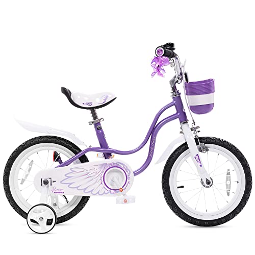 Royalbaby Princess Girls Kids Bike 12 14 16 18 20 Inch Children Bicycle with Basket for Age 3-12 Years