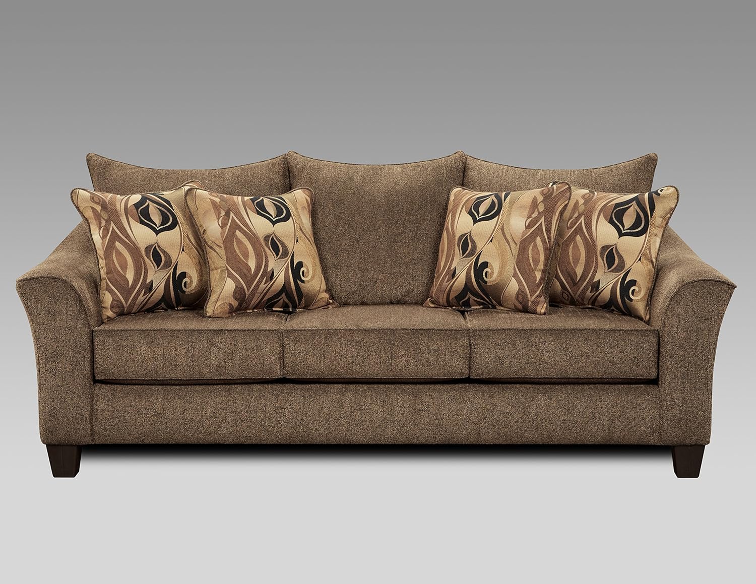 Roundhill Furniture Camero Cafe Sofa, Loveseat & Accent Chair 3 Piece Set