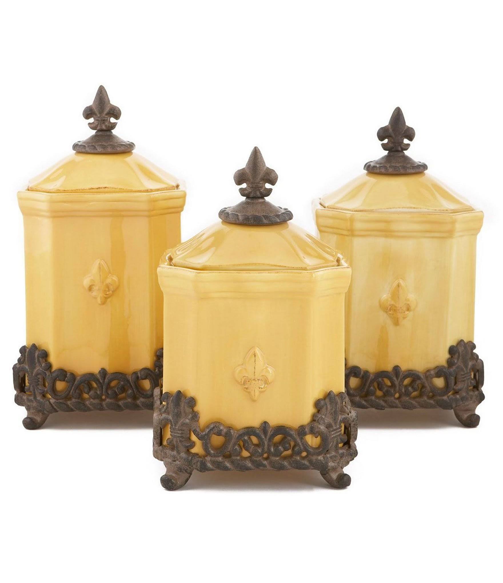 Artimino Fleur-de-lis Canister - Large