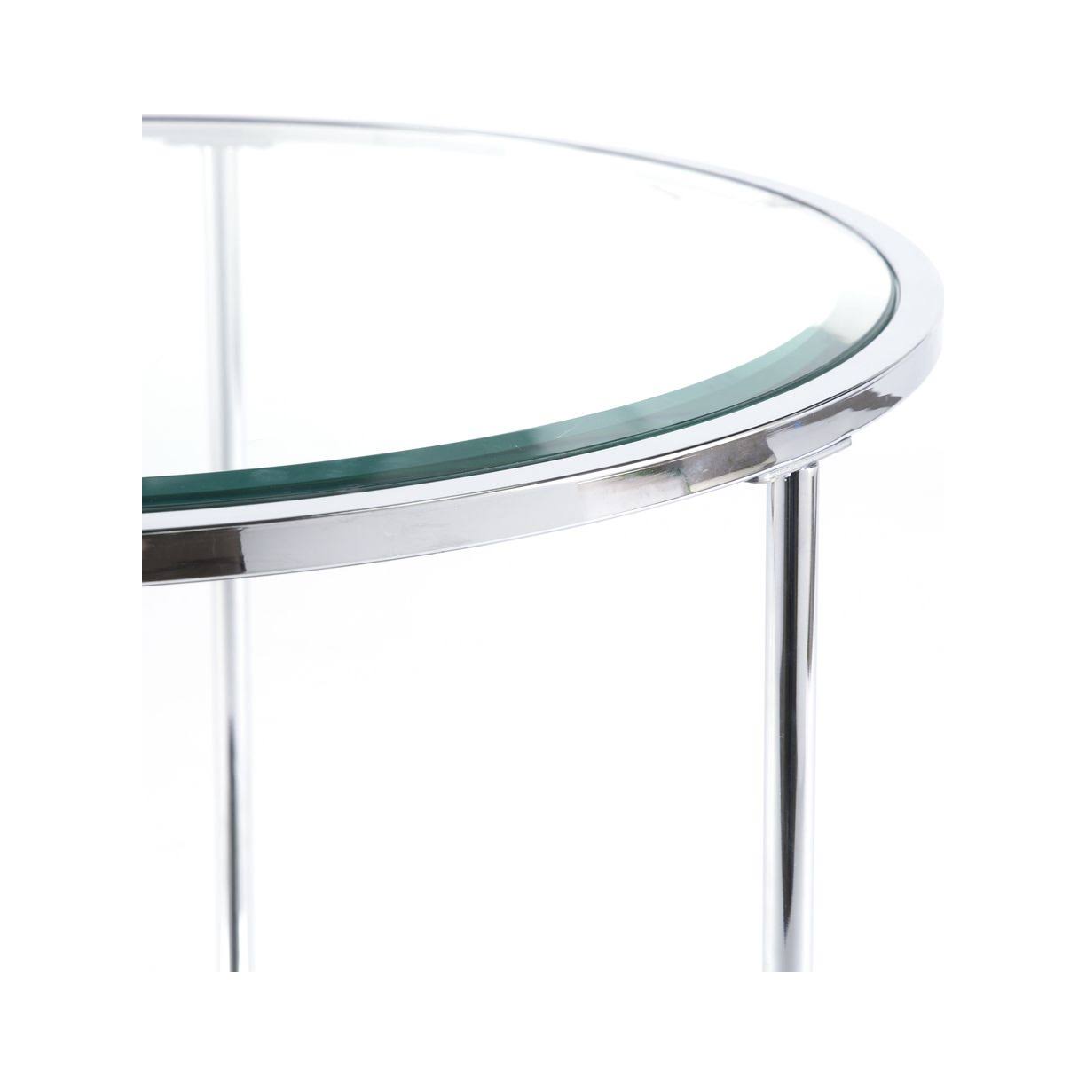 Southern Enterprises Risa End Table in Chrome