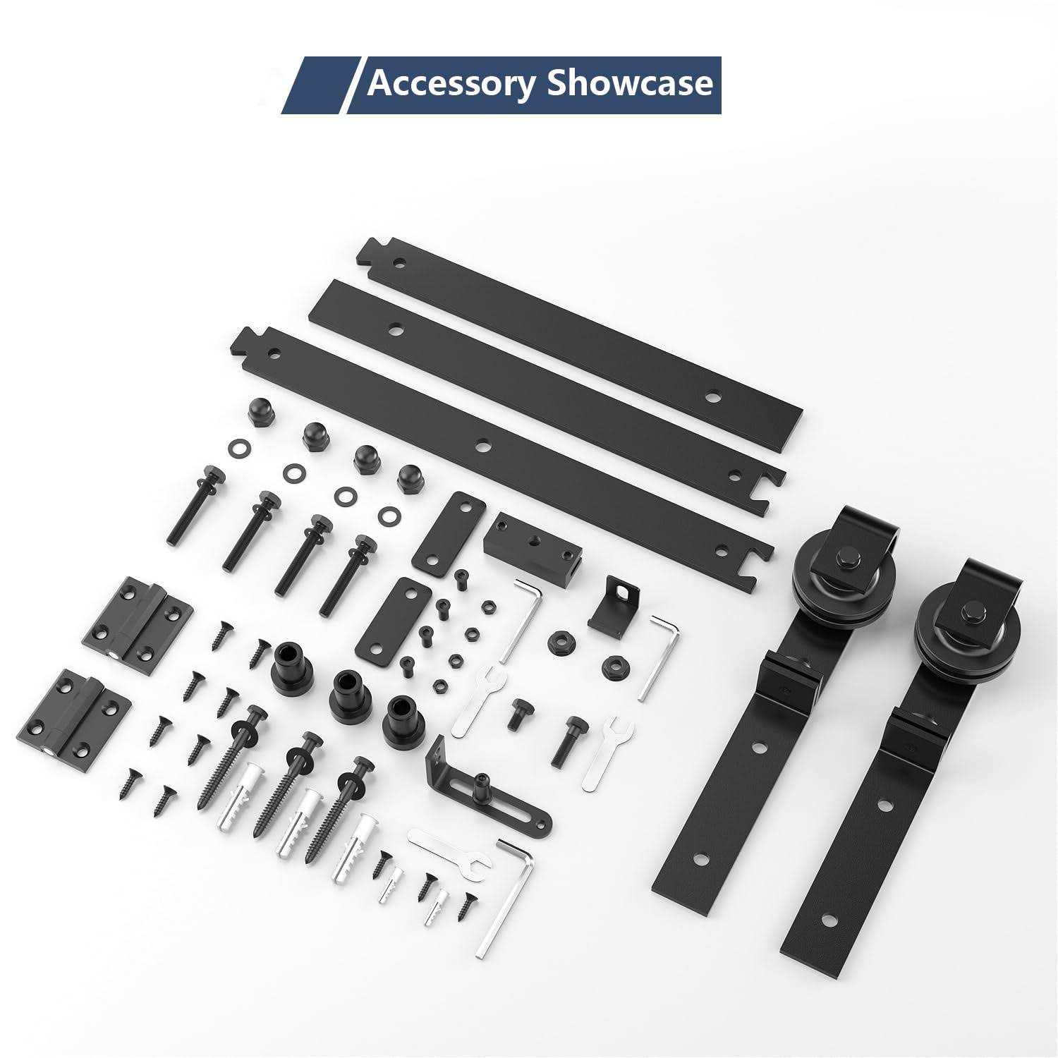 SANKEYTEW Bifold Barn Door Hardware Kit Fit Bifold Doors - Shop Hardware Tools Online Store