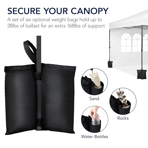 Best Choice Products 10x20 Party Tent, Heavy Duty Waterproof Large Outdoor Event Easy Pop Up Canopy Shelter w/Sidewalls, 1-Button Setup, Wheeled Case