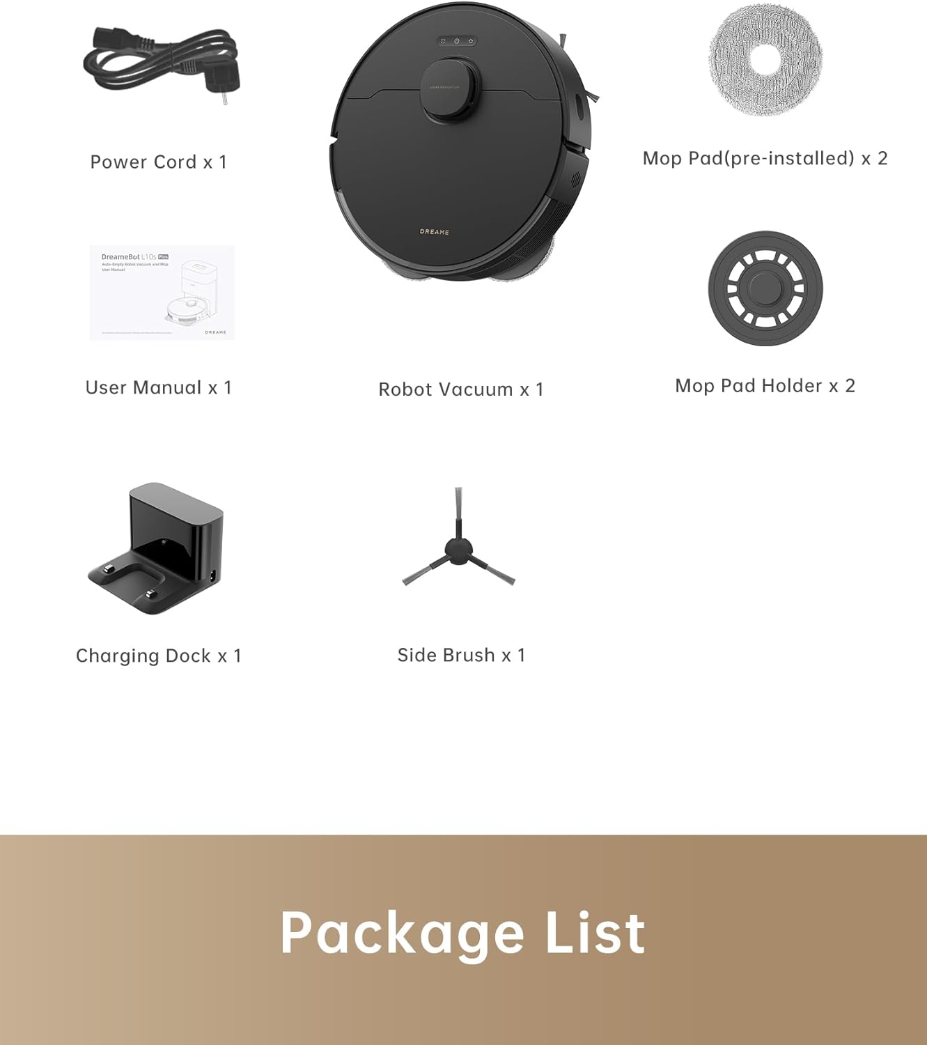 dreame L10s Pro Gen 2 Robot Vacuum and Mop Combo, 7000Pa Suction, DuoScrub Mopping,7mm Auto Lifting Mop, Ultrasonic Carpet Detection