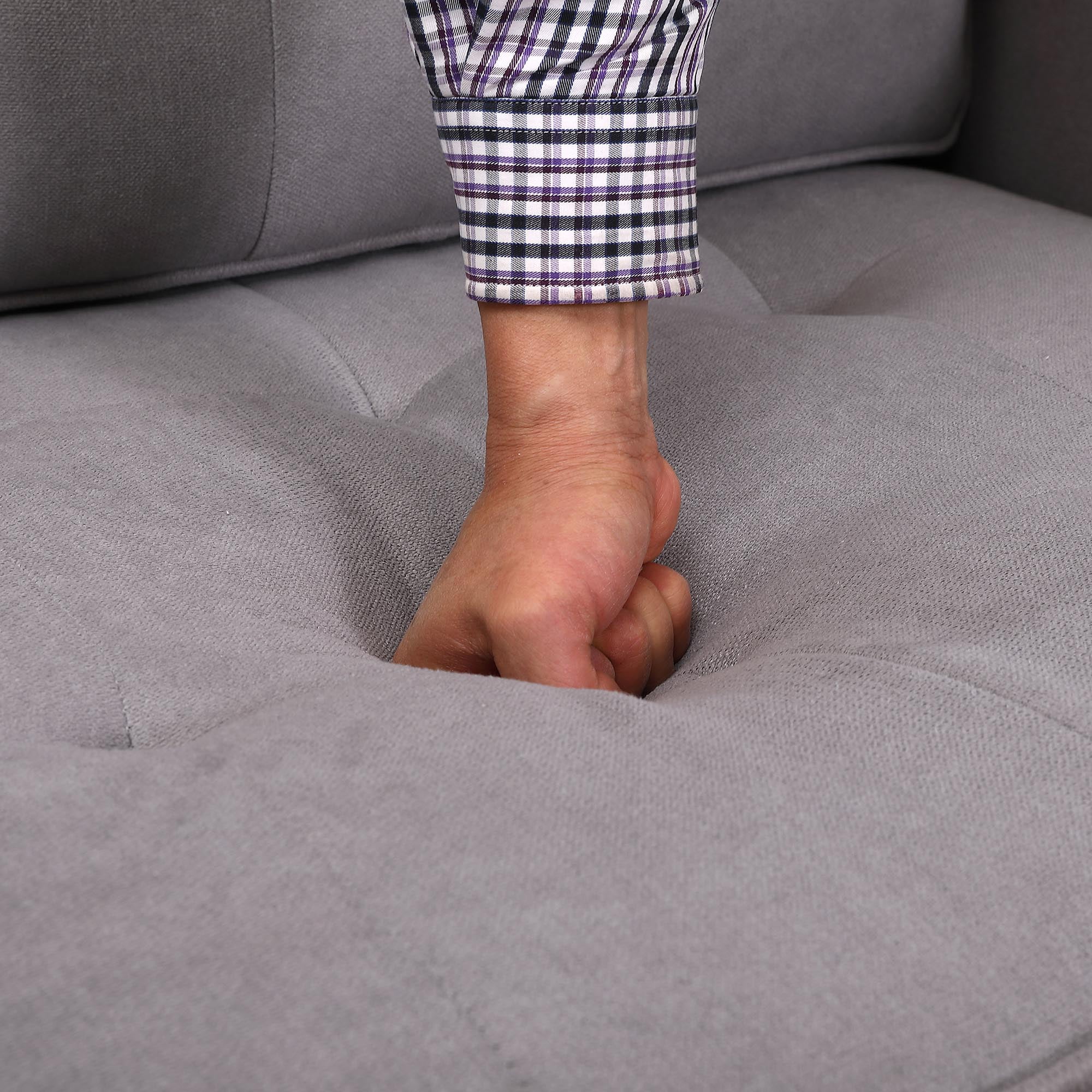 3-in-1 Upholstered Futon Sofa Convertible Floor Sofa bed,Foldable Tufted Loveseat with Pull Out Sleeper Couch Bed