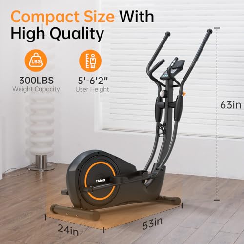 Elliptical Machine, Elliptical Exercise Machine for Home with Hyper-Quiet Magnetic Driving System, Elliptical Trainer