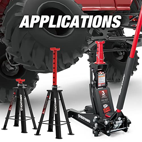 ATZ830027HD Torin Hydraulic Low and High Profile Professional Grade Foldable Garage Service/Floor Jack with Quick Lift Pump, 3 Ton (6