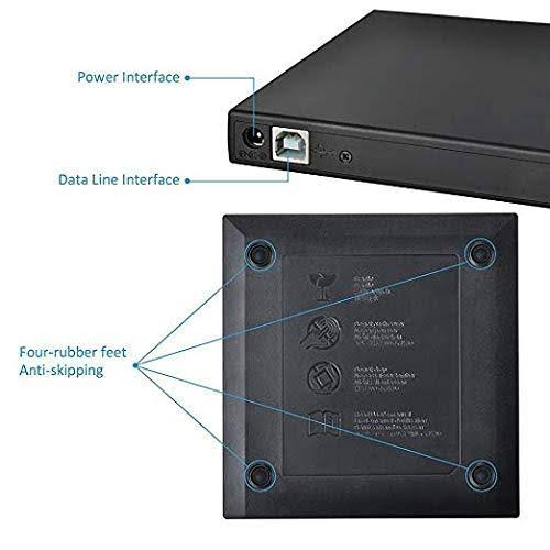 Epartsdom BLU-RAY Player External USB DVD RW Laptop Burner Drive