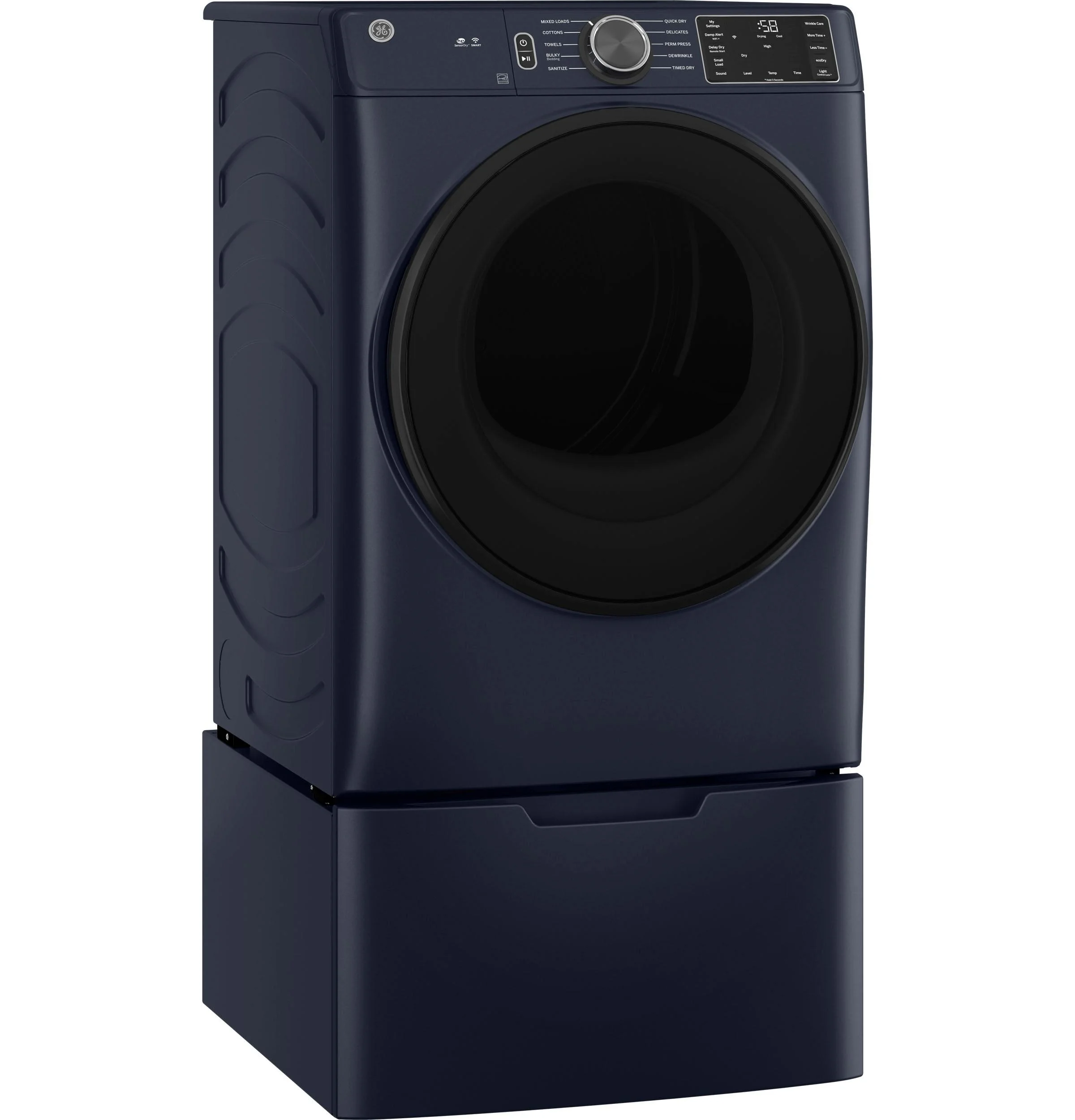 GE® 7.8 cu. ft. Capacity Smart Front Load Electric Dryer with Sanitize Cycle