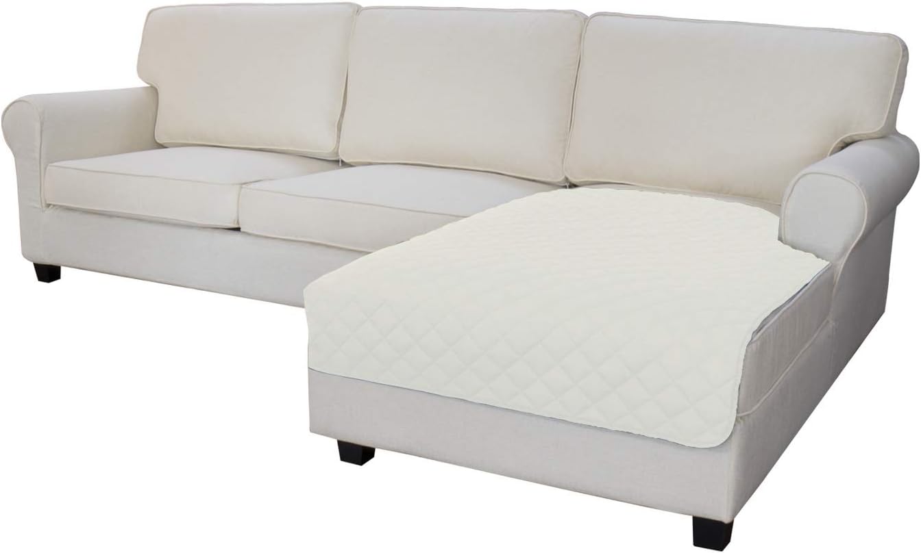 Easy-Going Sofa Slipcover L Shape Sofa Cover Sectional Couch Cover Chaise Lounge Slip Cover Reversible Sofa Cover Furniture Protector Cover for Pets