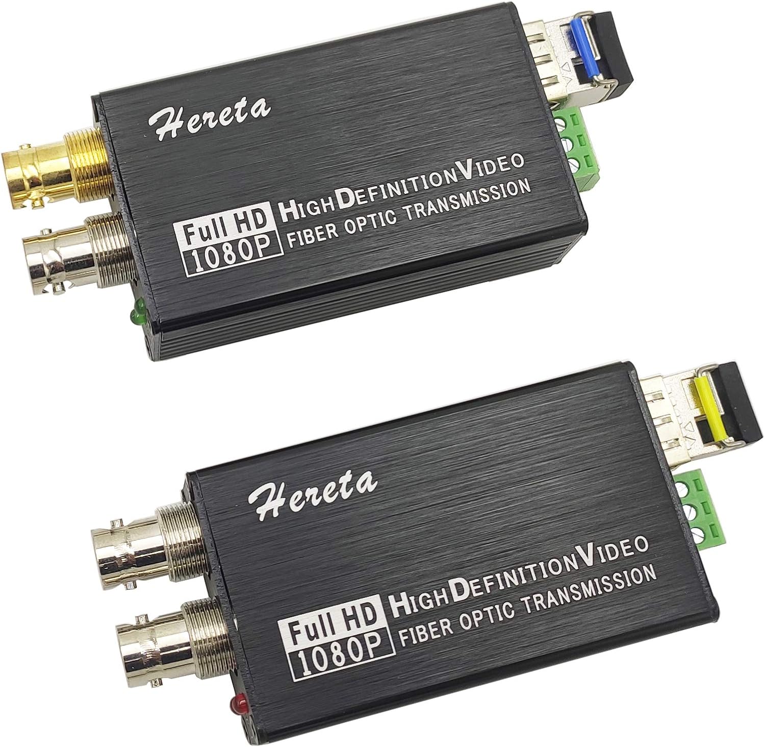 Mini DVI Fiber Converter 1080P HD Video Extender Optical Transceiver Extension of Distances Up to 20km Over Single-Mode with External Stereo Audio