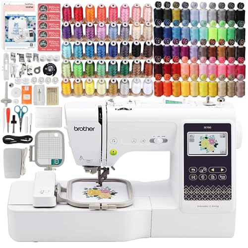 Brother SE700 Embroidery & Sewing Machine with 90 Spools & Accessories