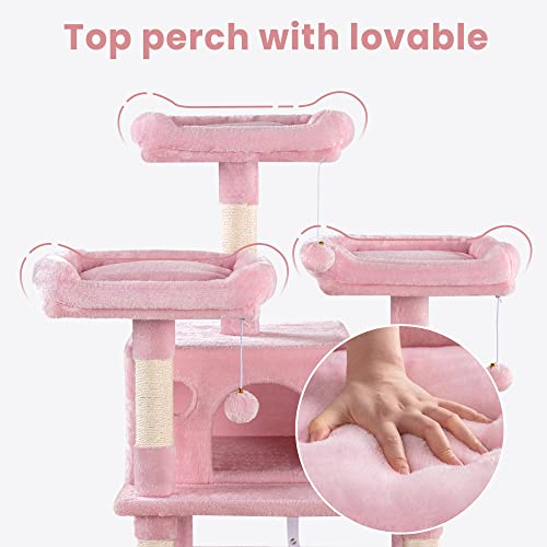 SHA CERLIN 68 Inches Multi-Level Large Cat Tree for Large Kitties/Big Cat Tower with Condo/Cozy Plush &zwnj