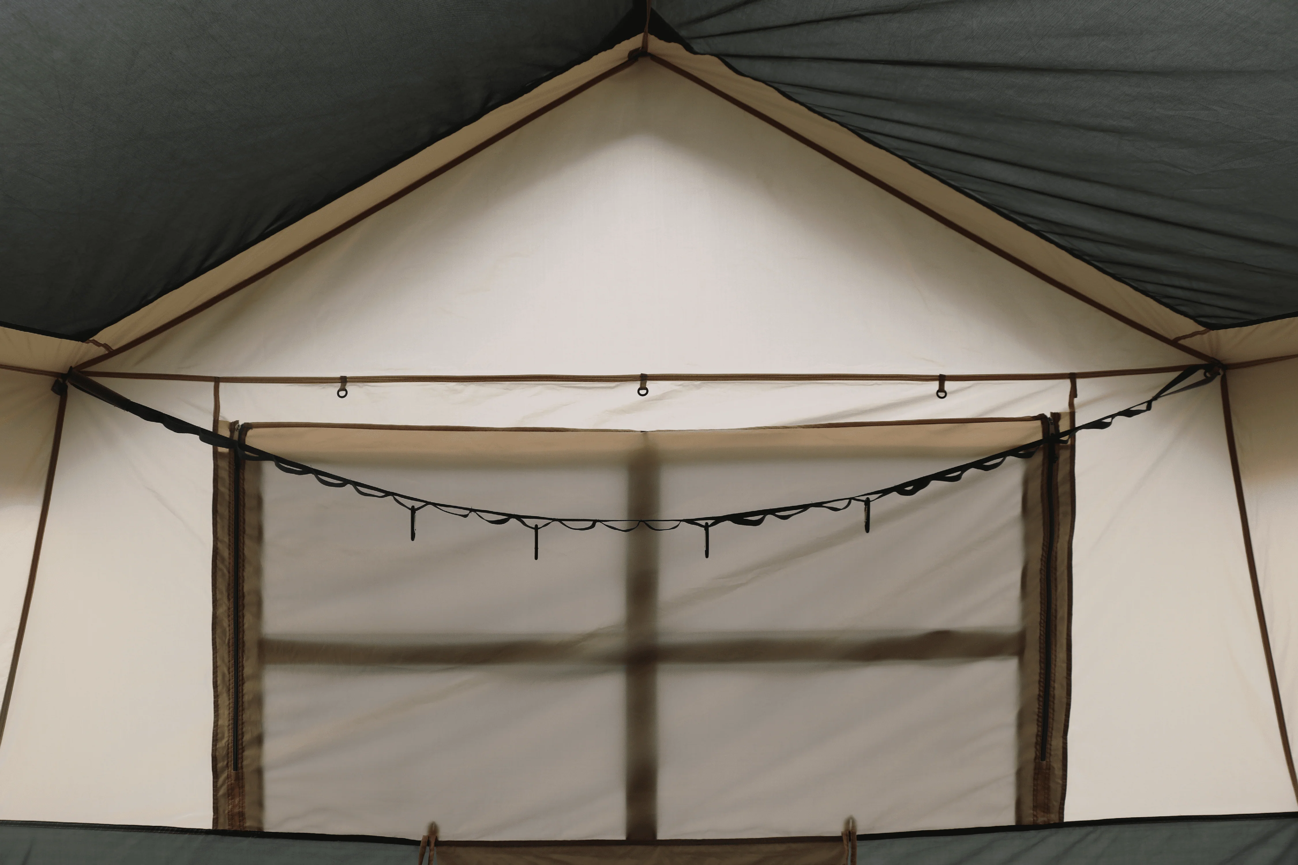 Ozark Trail Hazel Creek 12 Person 3-Room Cabin Tent, 20' x 9' x 84, Green
