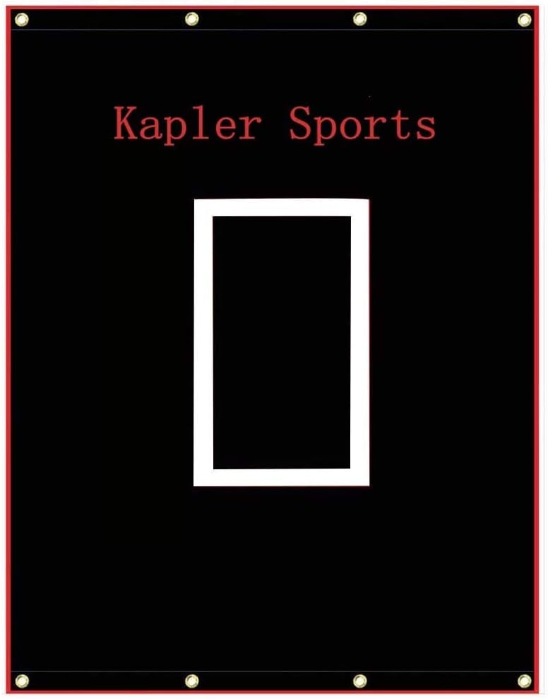 Kapler Batting Cage Backstop Baseball Softball， Vinyl Backstop Batting Cage Target with Bungees for Batting Hitting Pitching (Size/Style Options