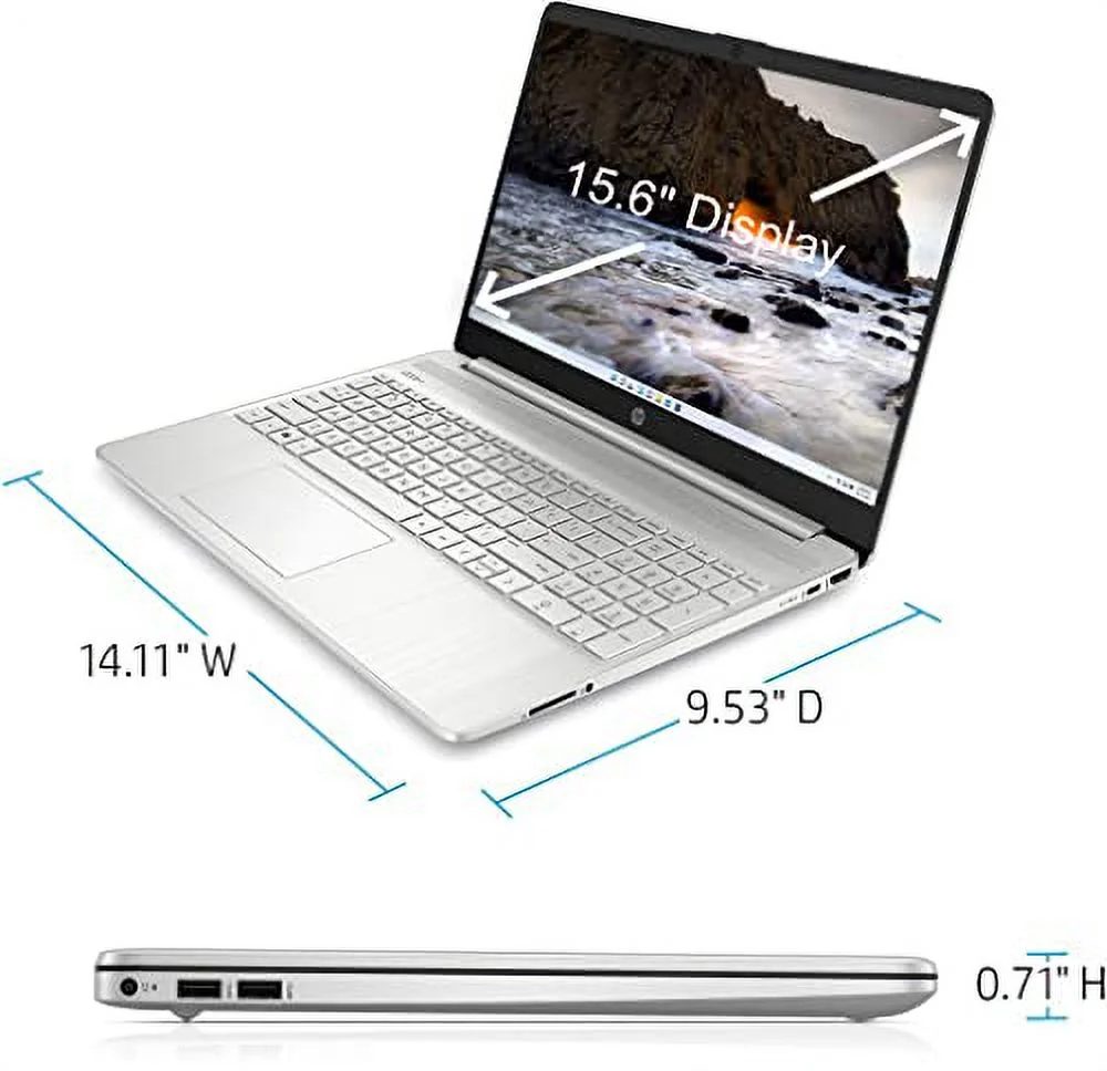 HP 2023 Newest Laptop, 15.6" Touchscreen Display, Intel Core i3-1115G4 Processor, 16GB RAM, 1TB SSD, Intel Iris Xe Graphics, Wi-Fi, Bluetooth, Webcam