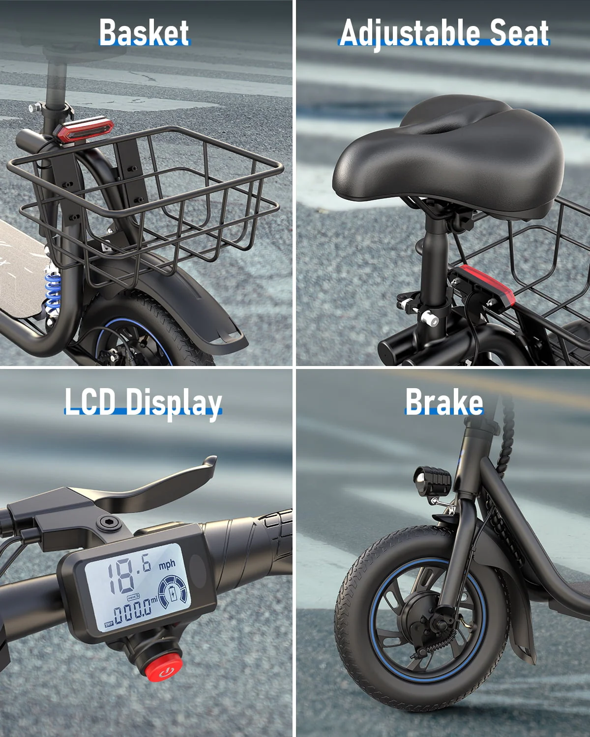 URBANMAX C1 Pro Electric Scooter Adults with Dual Shock Absorbers Up to 25 Miles 18.6MPH 450W Powerful Motor Folding Scooter Electric for Adults with