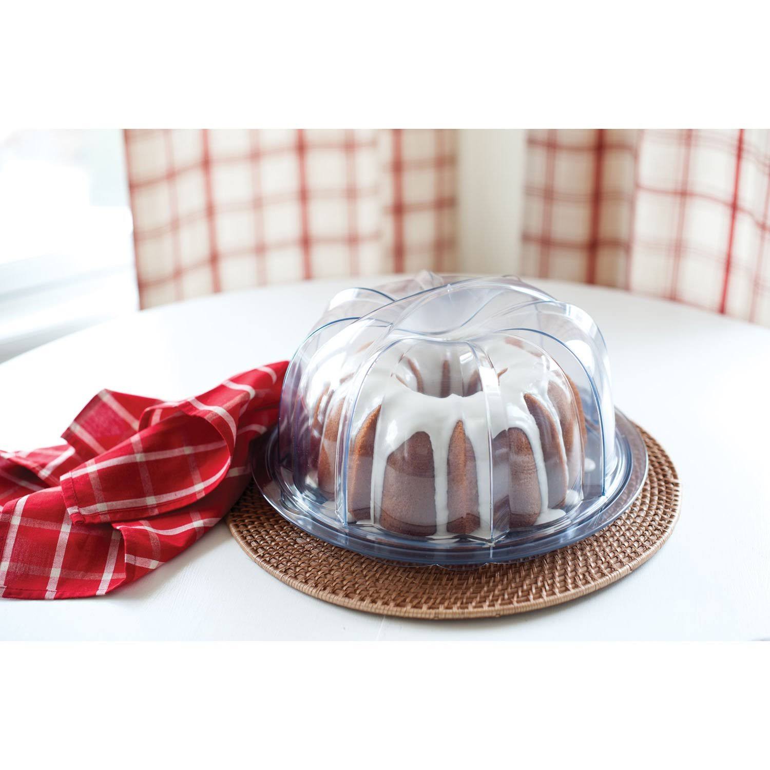 Nordic Ware Deluxe Bundt Cake Keeper 1 Clear