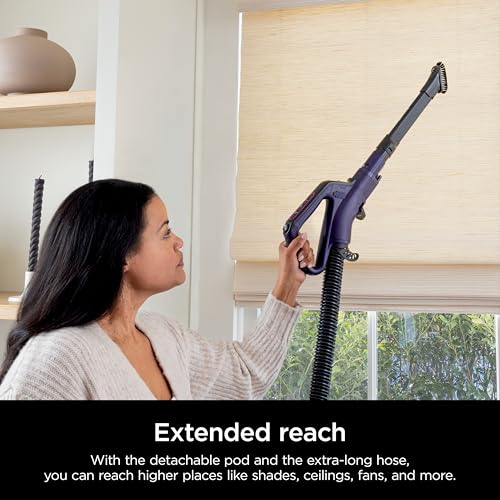 Shark Upright Vacuum, Stratos with DuoClean PowerFins, HairPro, Powered Lift-Away, Self-Cleaning Brushroll, & Odor Neutralizer Technology, Navy