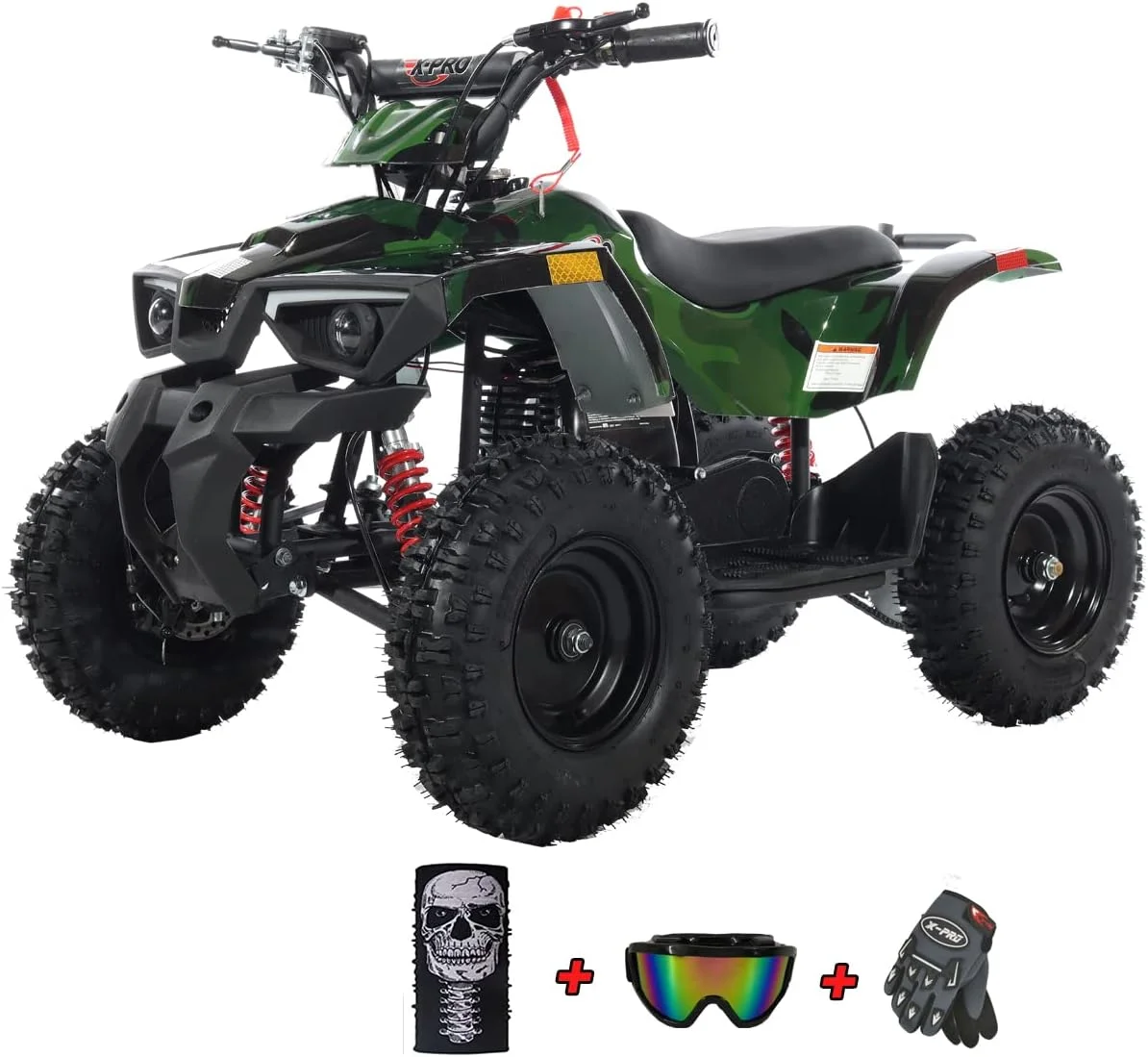 X-Pro Brand New Bolt 40cc Mini Gas ATV for Kids with 4 Stroke Pull Start, Disc Brake 6" Tires